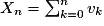 X_n=\sum_{k=0}^n v_k