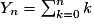 Y_n=\sum_{k=0}^n k