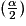 (\frac{\alpha}{2})