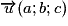 \overrightarrow{u}(a ;b ;c)