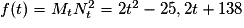 f(t)=M_tN_t^2=2t^2-25,2t+138