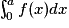 \int_{0}^{a}f(x)dx
