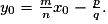 y_{0}=\frac{m}{n}x_{0}-\frac{p}{q}.