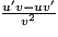 \frac{{u}'v-u{v}'}{v^{2}}