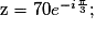 \mathrm{z} = 70 e^{-i\frac{\pi }{3}};