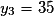 y_3 = 35