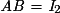 \mathit{AB}= \mathit{I}_{2}