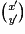 \binom{{\textit{x}}'}{{\textit{y}}'}