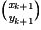 \binom{\textit{x}_{\textit{k}+1}}{\textit{y}_{\textit{k}+1}}