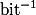 \mathrm {bit}^{-1}