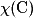 \chi (\mathrm{C})
