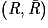 \left ( \mathit{R},\mathit{\bar{R}} \right )