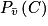 P_{\bar{v}}\left ( C \right )