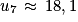 u_{7}\, \approx \, 18,1