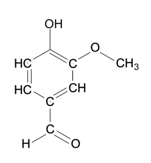 Figure 1. Formule semi-développée de la vanilline