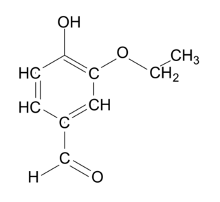 Figure 2. Formule semi-développée de l'éthylvanilline