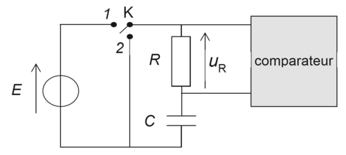 Figure 2. Schéma du montage modélisant un temporisateur