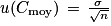u(C_{\textrm{moy}})\, =\, \frac{\sigma }{\sqrt{n}}