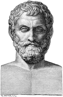Buste de Thalès de Milet.