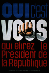 Affiche en faveur du oui au référendum de 1962